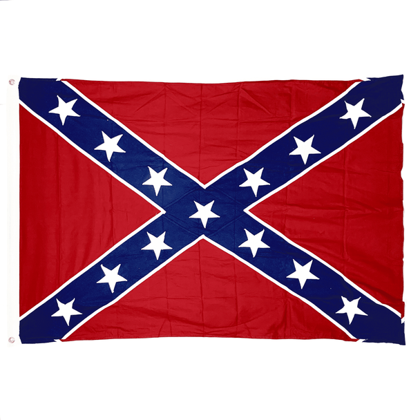 Rebel Flag - Confederate Battle Flag -  Cotton -4x6 Ft
