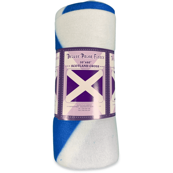 Scotland St. Andrew's Cross Fleece Blanket