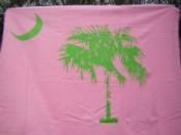 Pink South Carolina Fleece Blanket