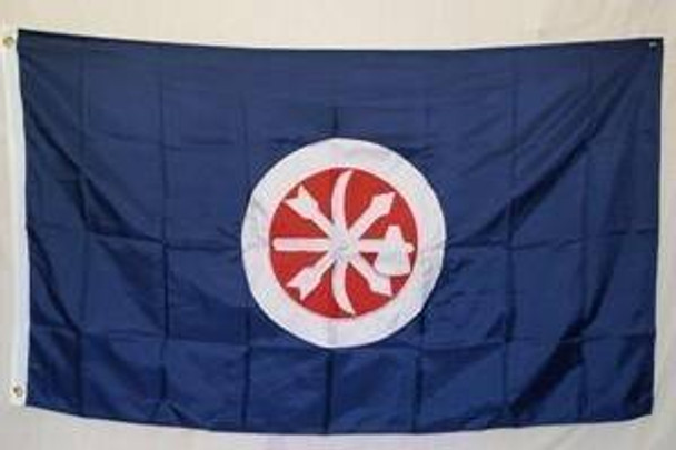 Choctaw Braves Nylon Embroidered Flag 5 x 8 ft.