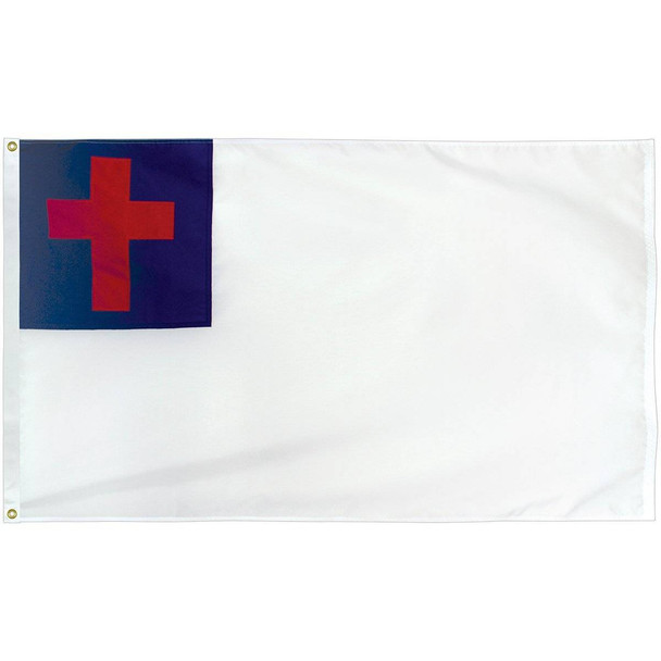 Christian Nylon Embroidered Flag 5 x 8 ft.