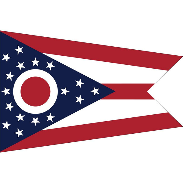 State of Ohio Flag Nylon Embroidered
