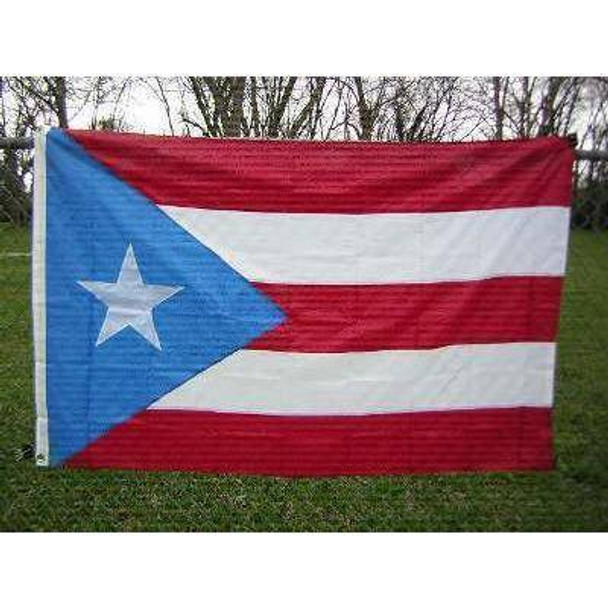 Puerto Rico Flag Nylon Embroidered 6 x 10 ft.