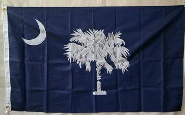 State of South Carolina Flag Nylon Embroidered 3 x 5 ft.