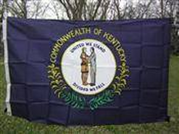 Kentucky Nylon Printed Flag 3 x 5 ft.