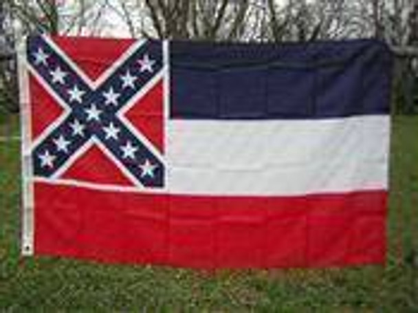 Mississippi State Flag Nylon Printed Flag 3x5 ft