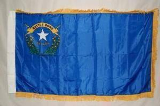 Nevada Nylon Printed Flag 3 x 5 ft. with Fringes
