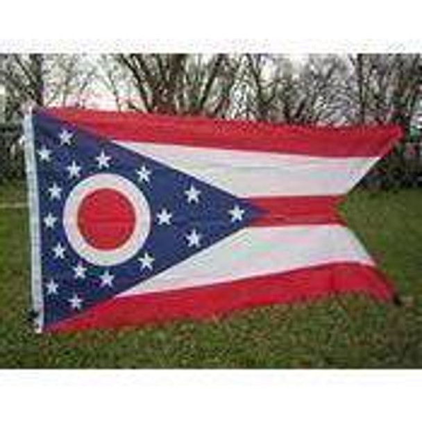 Ohio Nylon Printed Flag 3 x 5 ft.
