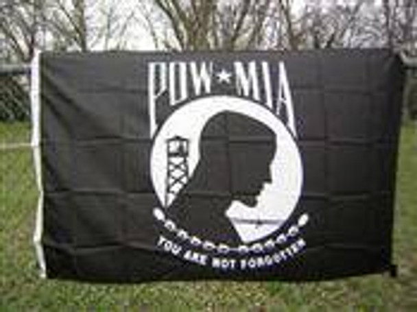 POW MIA Nylon Printed Flag 3 x 5 ft.