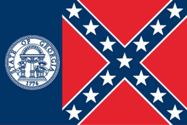 State of Georgia (1956-2001) Flag 3 X 5 ft. Standard