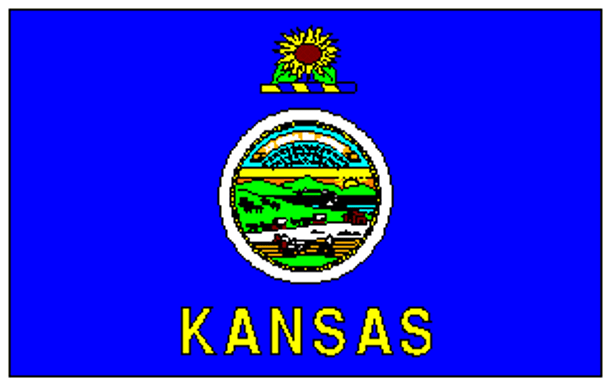 State of Kansas Flag 4 X 6 ft. Large