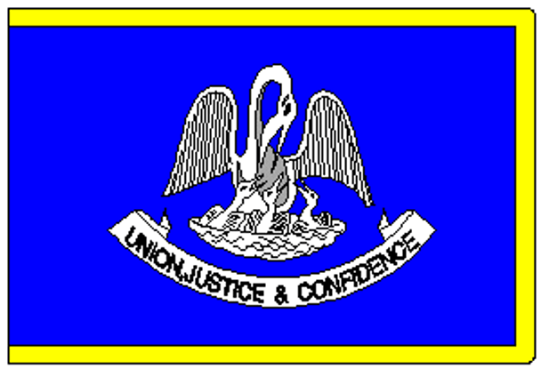 State of Louisiana Flag 4 X 6 Inch pack of 10