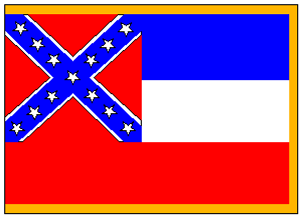 State of Mississippi Flag 2x3 Economical