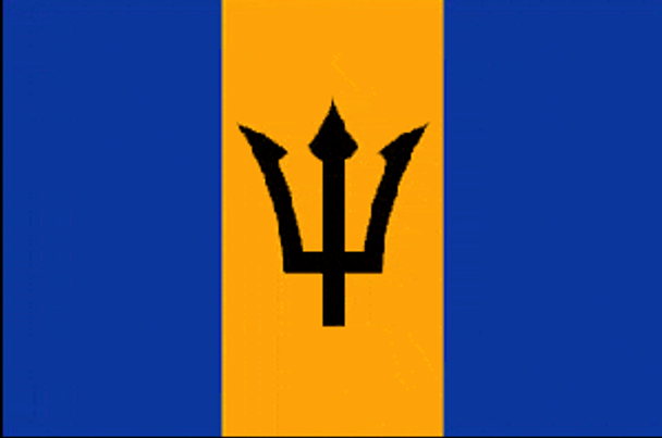 Barbados Flag 4 X 6 Inch pack of 10