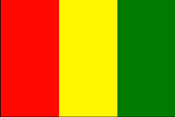 Guinea Flag 4 X 6 Inch pack of 10