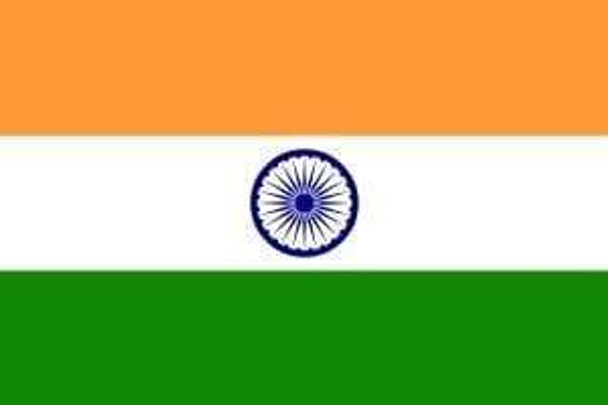 India Flag 4 X 6 inch on stick