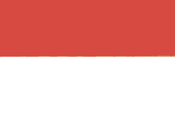 Indonesia Flag 4 X 6 inch on stick