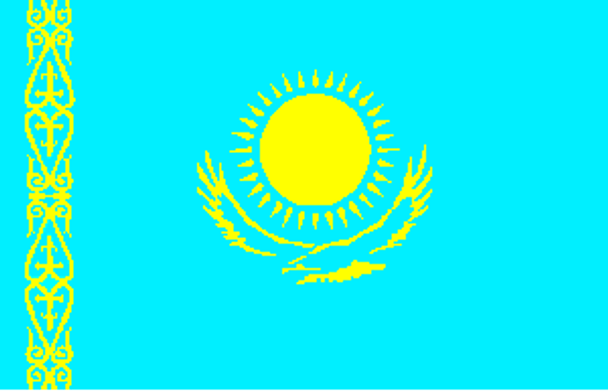 Kazakhstan Flag 2 X 3 ft. Junior