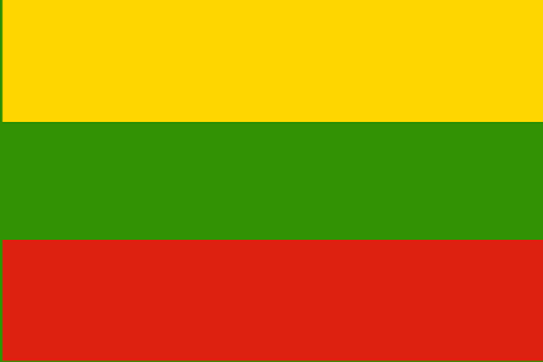 Lithuania Flag 4 X 6 inch on stick