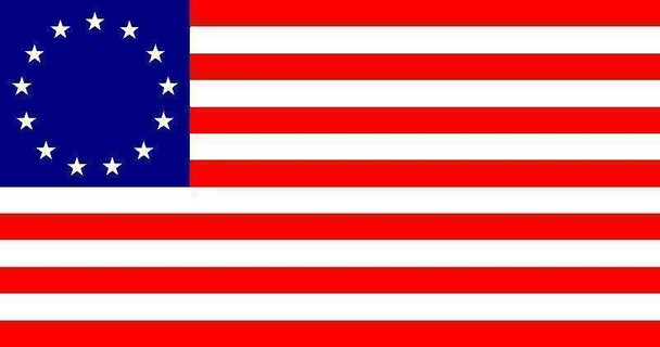 Betsy Ross Flag, USA Patriotic Flag 2x3 ft. Junior Standard