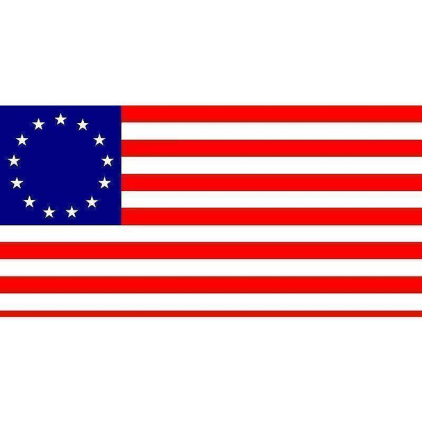 Betsy Ross Flag,  USA Patriotic Flag 12 X 18 inch with grommets