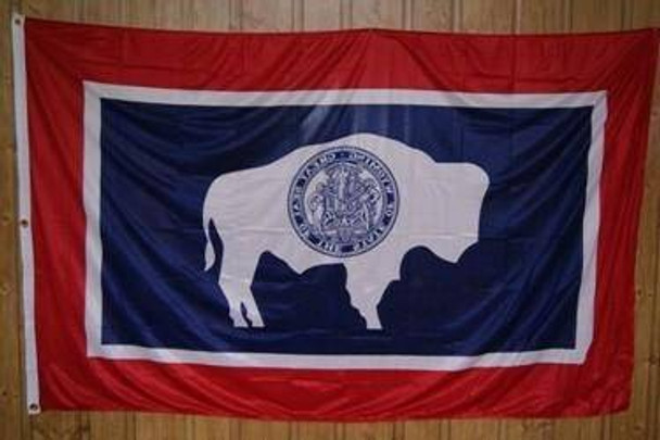 Wyoming Knitted Nylon 5 x 8 Flag