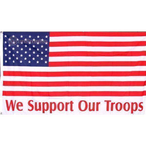 USA We Support Our Troops Flag 3 X 5 ft. Standard