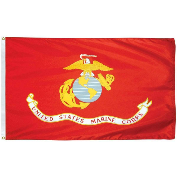 USMC Marine Corps 3 x 5 Poly- Max Flag (USA Made)