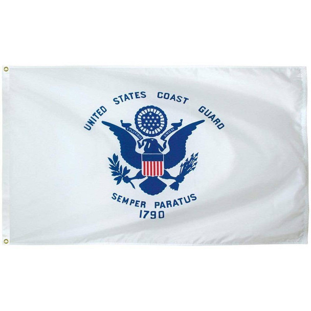 Coast Guard Flag - Outdoor - Commercial - All Sizes - Nylon Made in USA