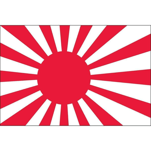 Japanese Ensign 5 x 8 Nylon Dyed Flag (USA Made)