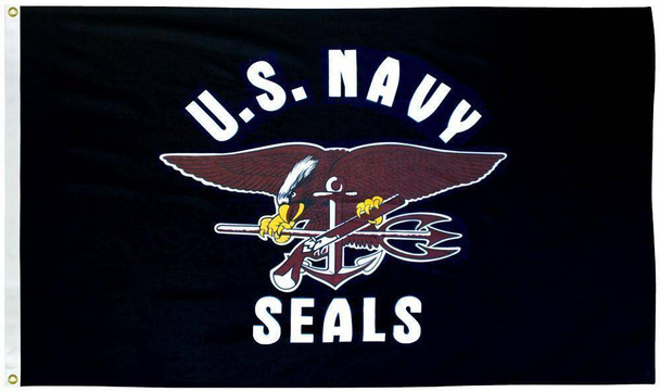 Navy Seals 3 x 5 E-Poly Flag