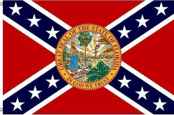 Florida Rebel Flag 3x5 ft Economical