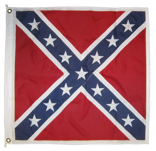 Calvary Confederate Battle Flag Cotton with Grommets 52x52 inch Rebel