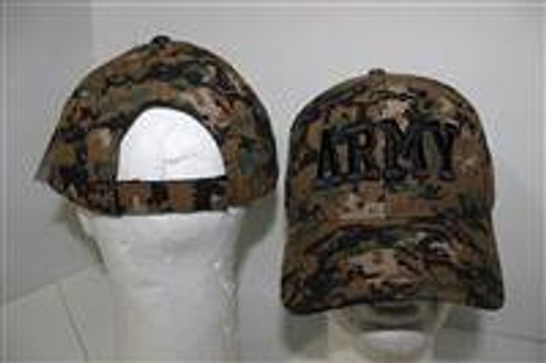 Army Woodland Digital 3D Cap