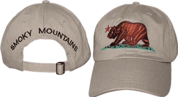 Bear Smoky Mountains Khaki Cap