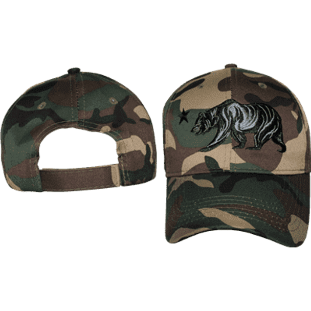 Bear Woodland Camo Cap