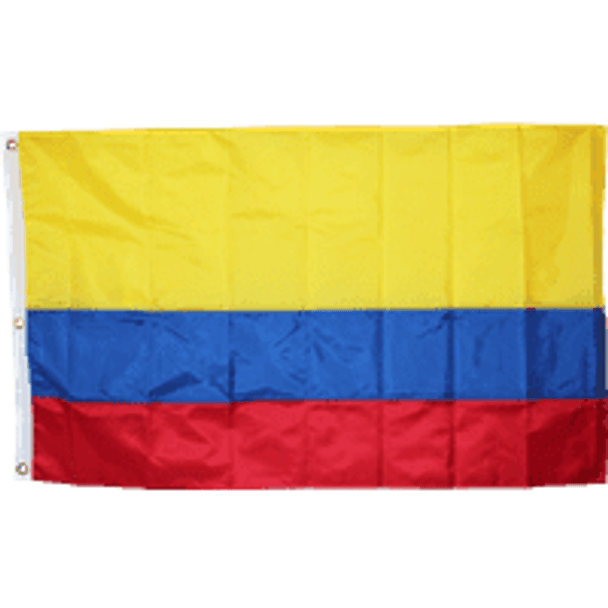 Colombia Nylon Embroidered 3 X 5 ft.