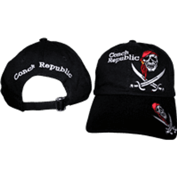 Conch Republic Pirate on Brim Washed Cap