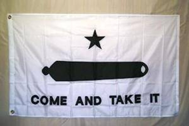 Gonzales Come & Take It Cannon Double Nylon Embroidered 4 X 6 ft.
