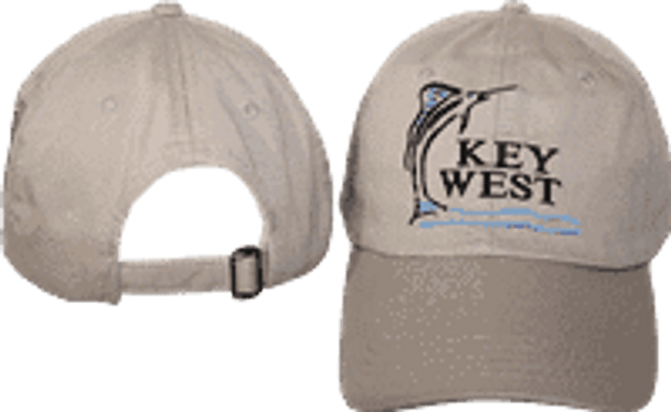 Key West Standing Fish Khaki Cap