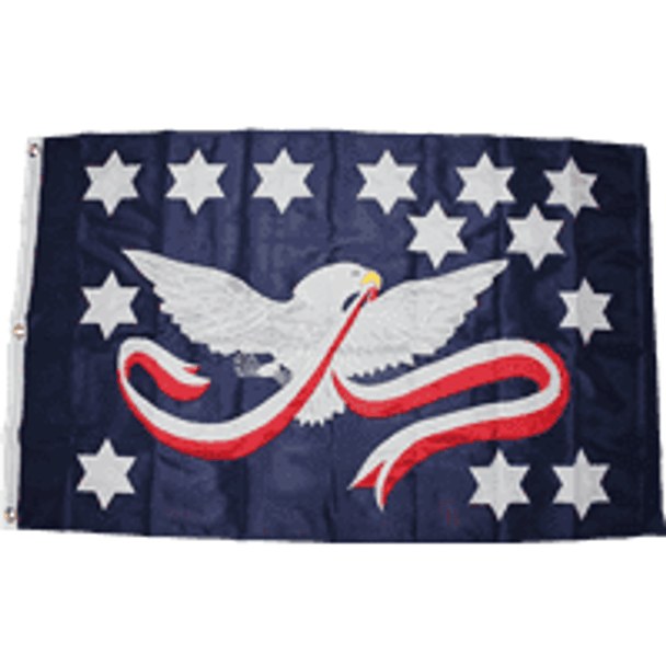 Whiskey Rebellion Double Nylon Embroidered 3 X 5 ft.