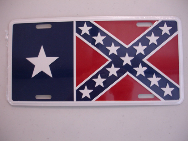 Texas Battle License Plate