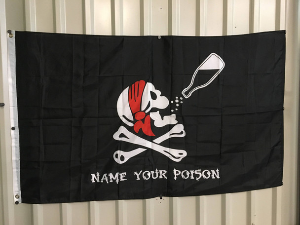 Pirate Name Your Poison Flag 3 X 5 ft. Standard