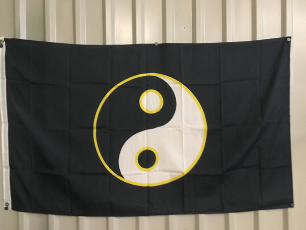 Yin Yang Yellow Flag 3 X 5 ft. Standard