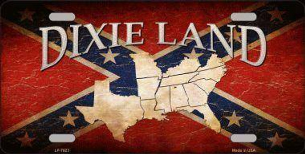 Dixieland Novelty License Plate (USA Made)