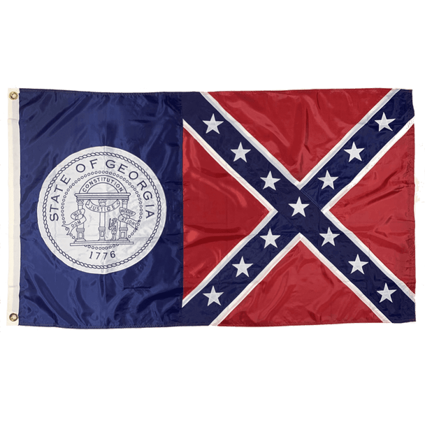 Old Georgia State Flag 1956-2001 Real Cotton