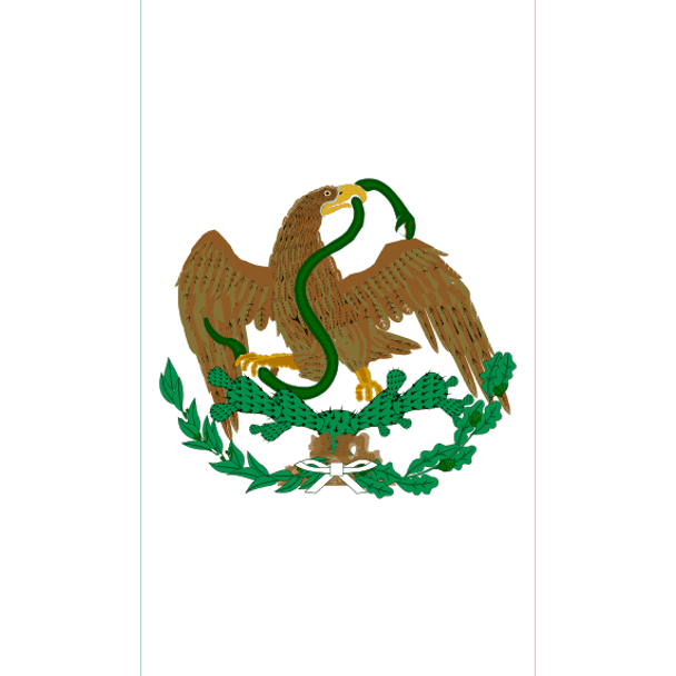 Flag of Mexico (1823-1864, 1867-1893) - Mexico Flag - Nylon Dyed - Custom - 3 x 5 ft