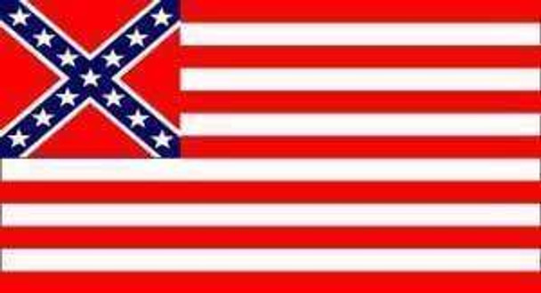 Rebel & USA Flag - Outdoor -Nylon Sewn Stripes Printed Stars 2x3,3x5,4x6