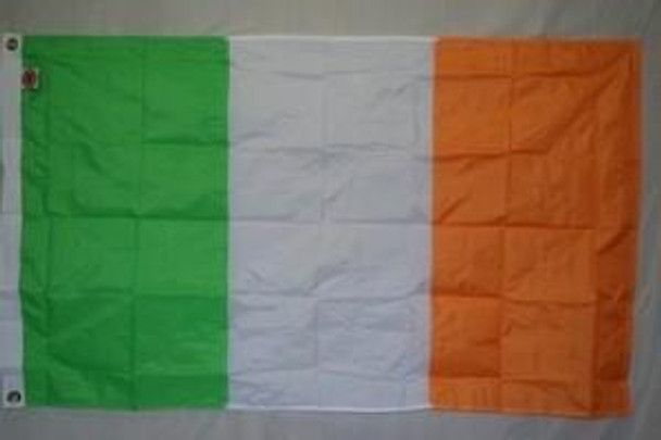 Ireland Flag Nylon Embroidered Casket Ceremonial 5 x 9 1/2 feet Made in America