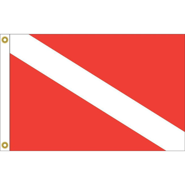 Skin Diver Down Flag Nylon Printed Made in USA